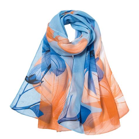 Sjaals van chiffon voor dames online .